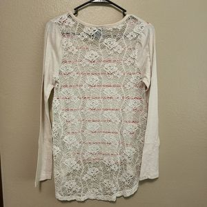 Rose Embroidered Backless Longsleeve